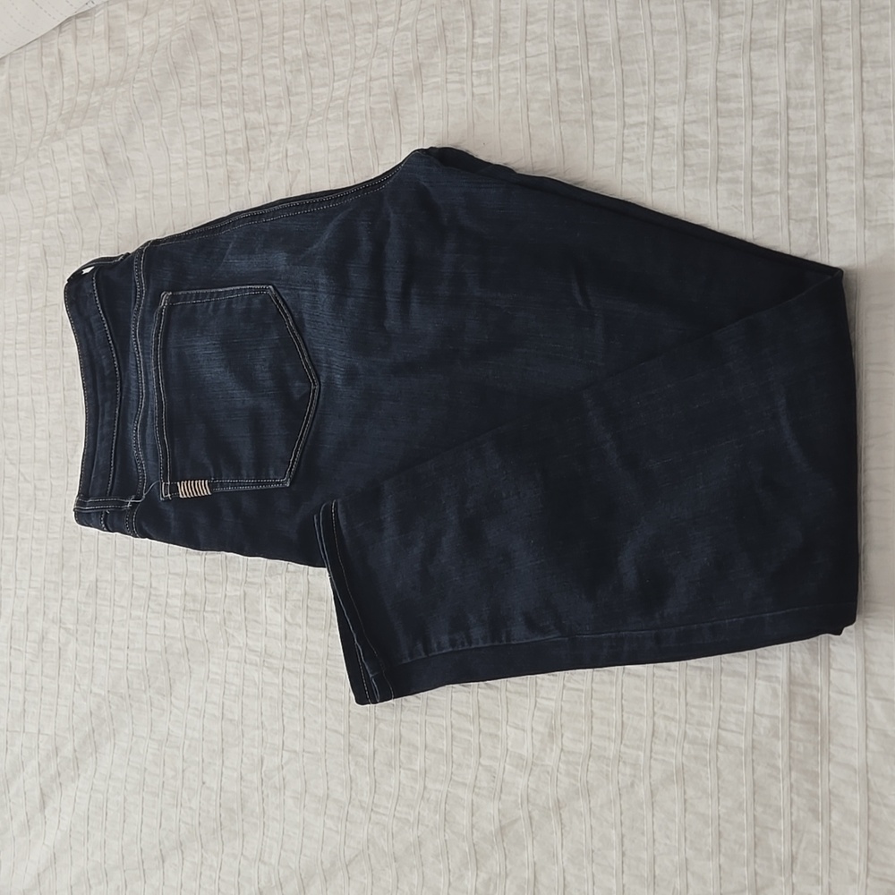 PAIGE Womans High Rise Edgemont Skinny Jeans in Whiskers Darker Wash Sz 32 - Picture 4 of 12